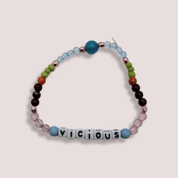 Lou Reed Vicious handmade Beaded Bracelet - Picture 2 of 2